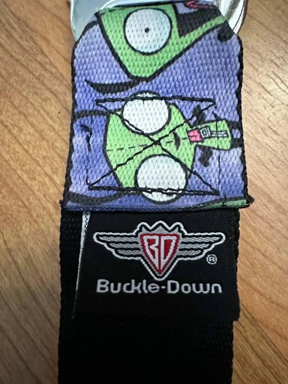 Invader Zim GIR Seatbelt Belt Nickelodeon Adjustable Purple Cartoon Buckle